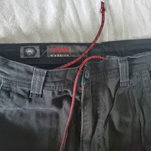 JNCO JEANS Warrior Cargo‎ Pants Black Relaxed Fit Mens Size 36x34 90s Rare vtg
